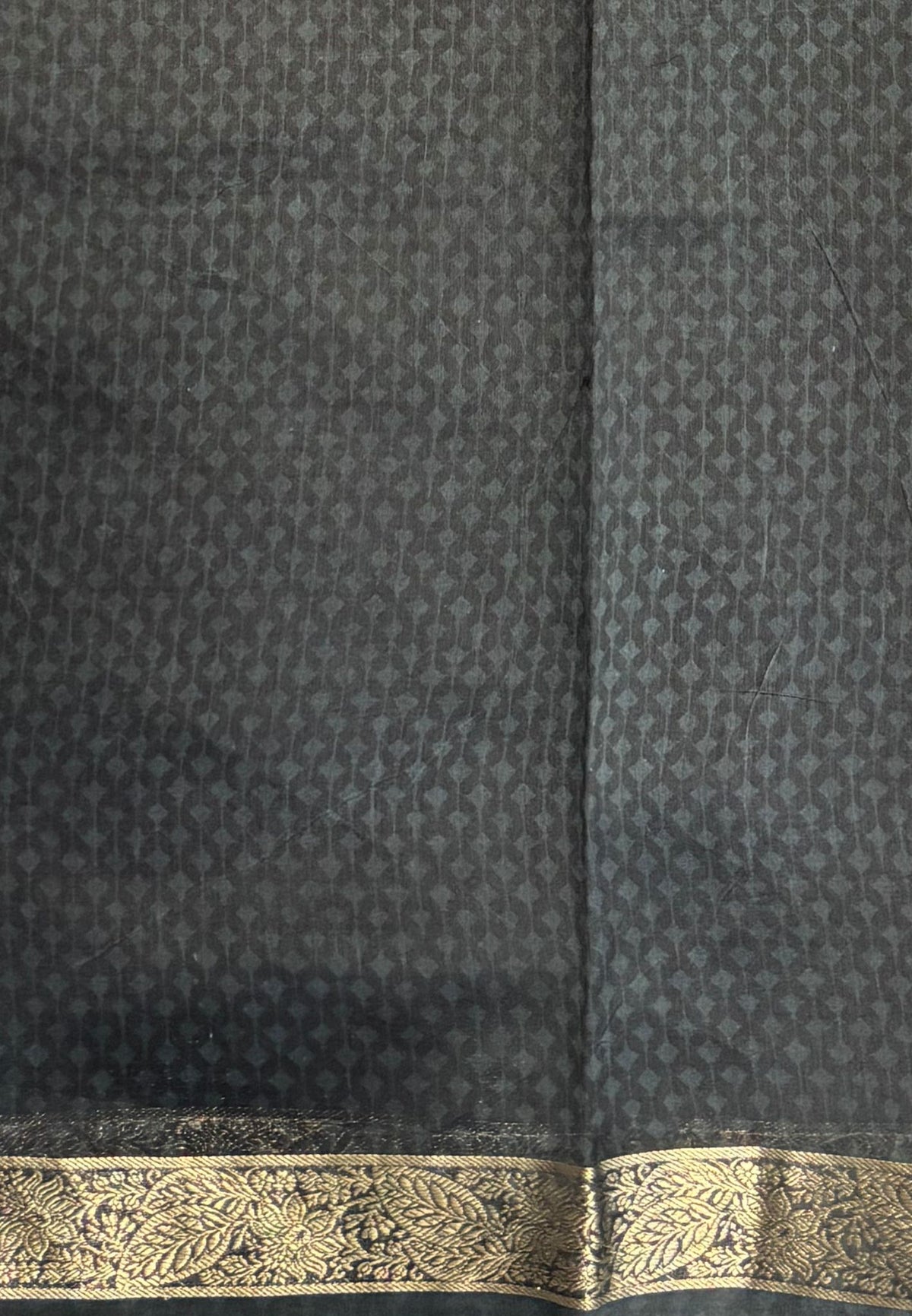 Chanderi Saree-kungumam Red in Traditional Bird Motif Border