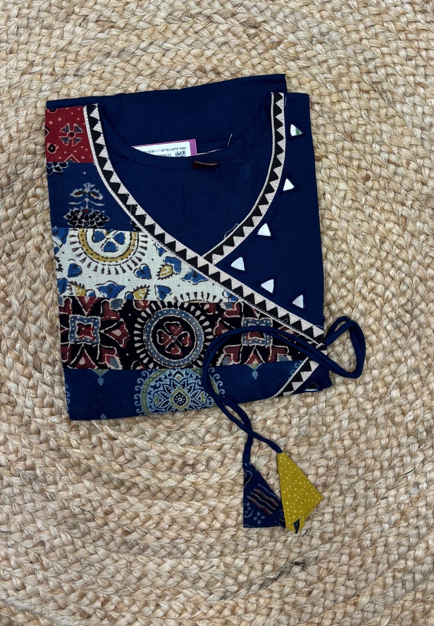Kurti with Mirror Work