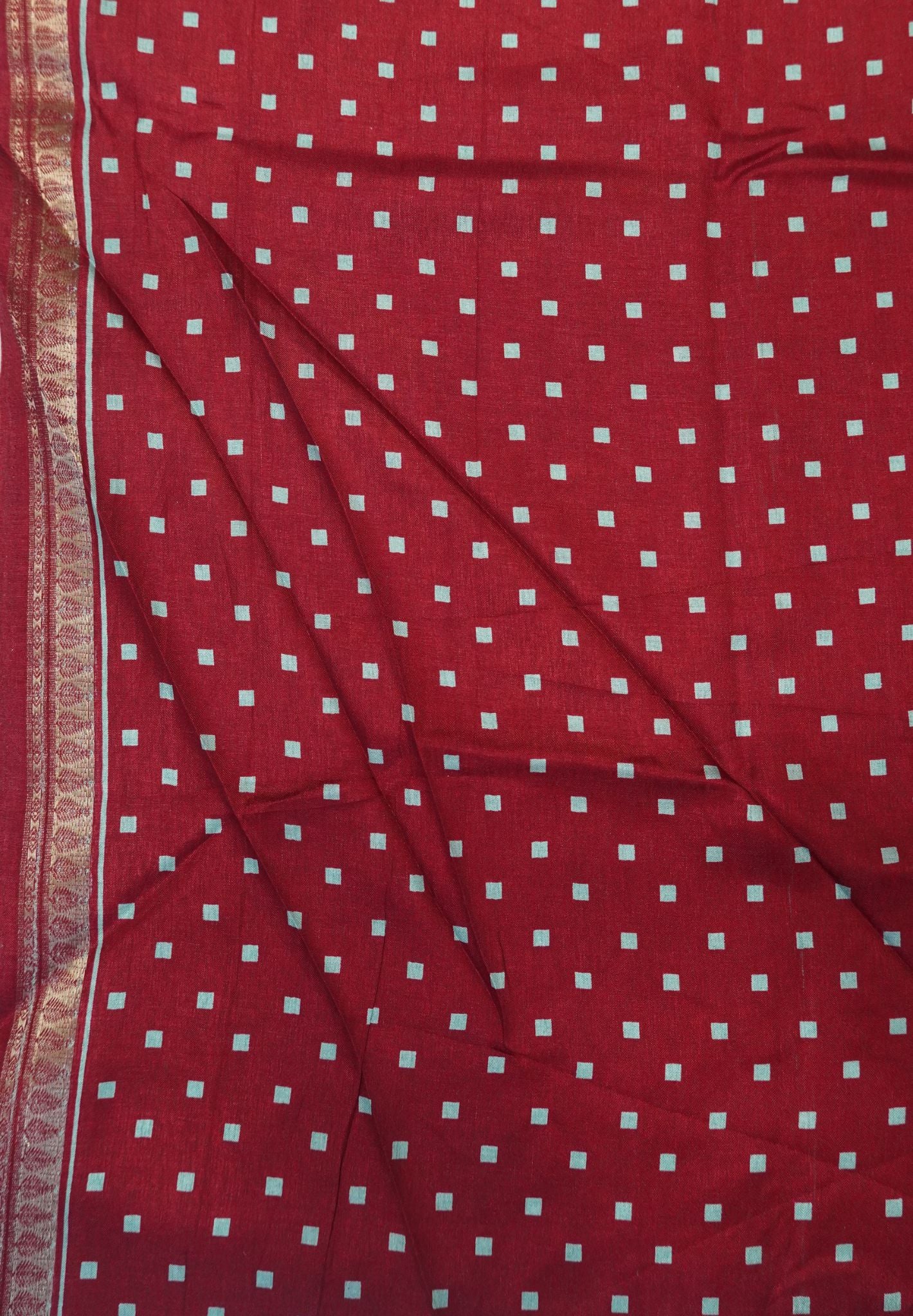 Dola Saree-Sea Green with Contrast Elephant Border