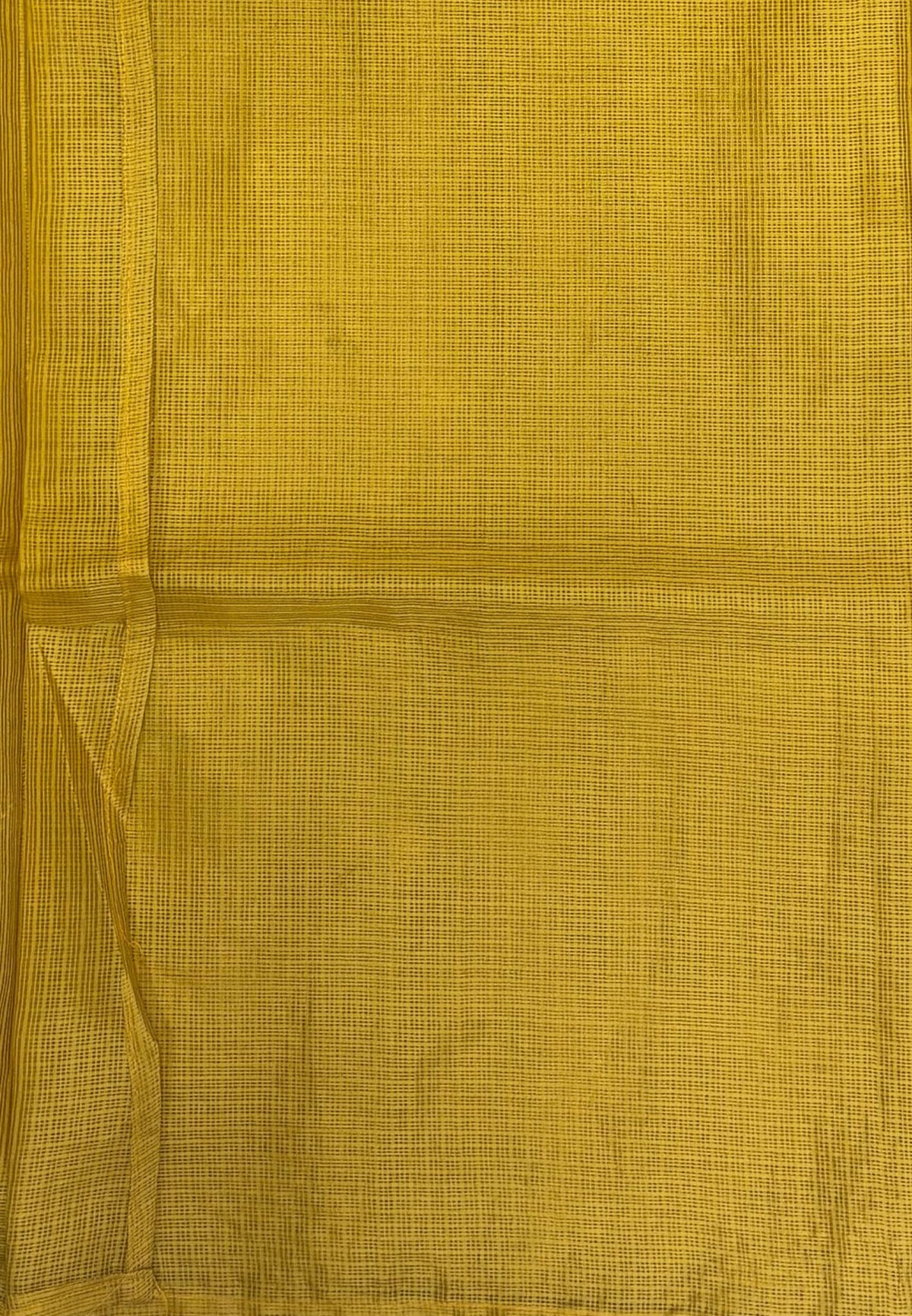 Kota Saree-Mustard Yellow In Floral Jaali Lace Border
