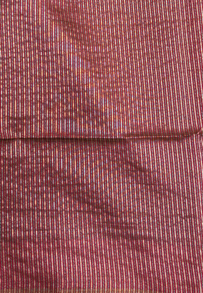Semi Tussar Saree-Navy Blue in Tower Pattern Border