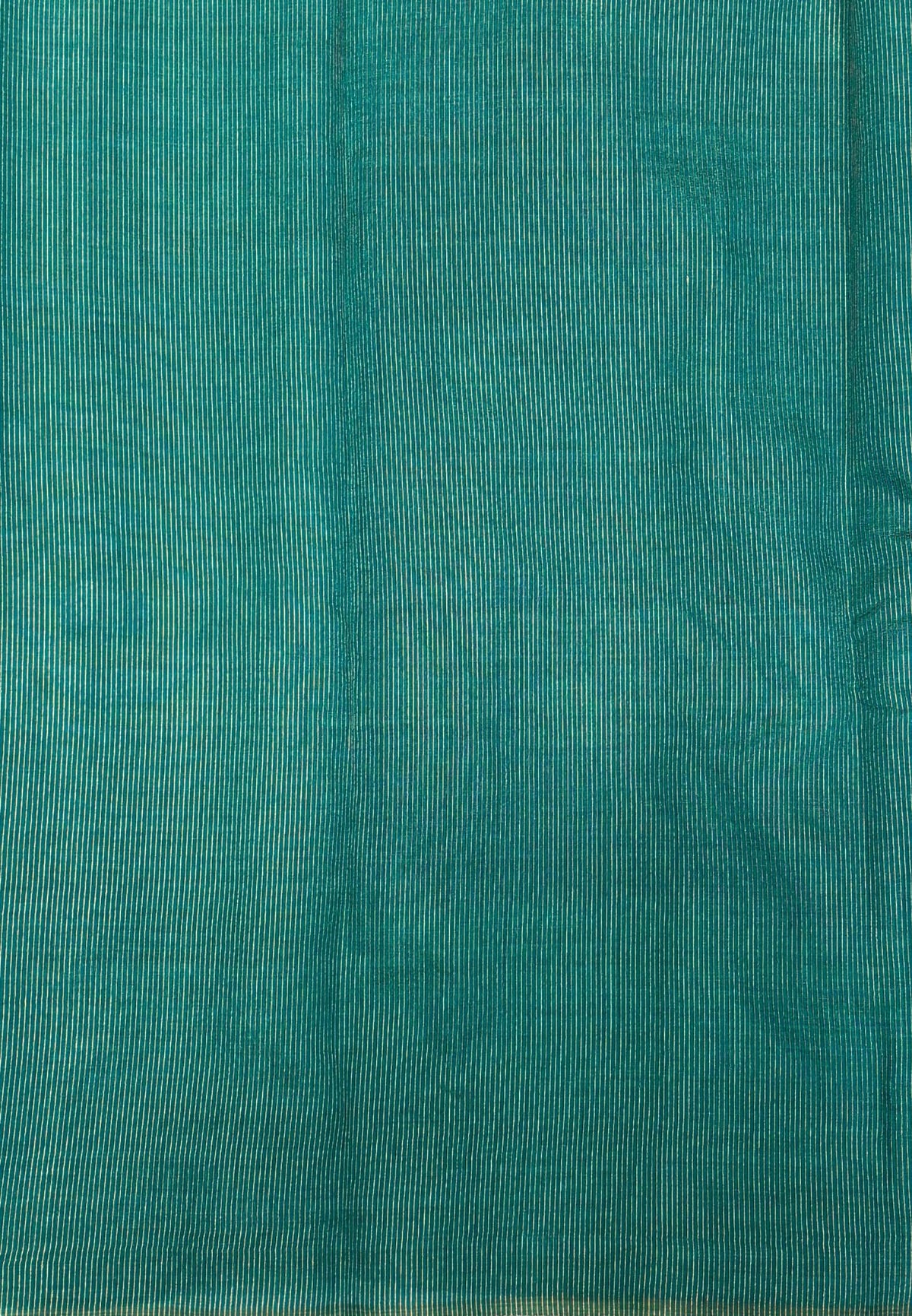 Semi Tussar Saree-Purple in Traditional Floral Zari Stripe with Contrast Border