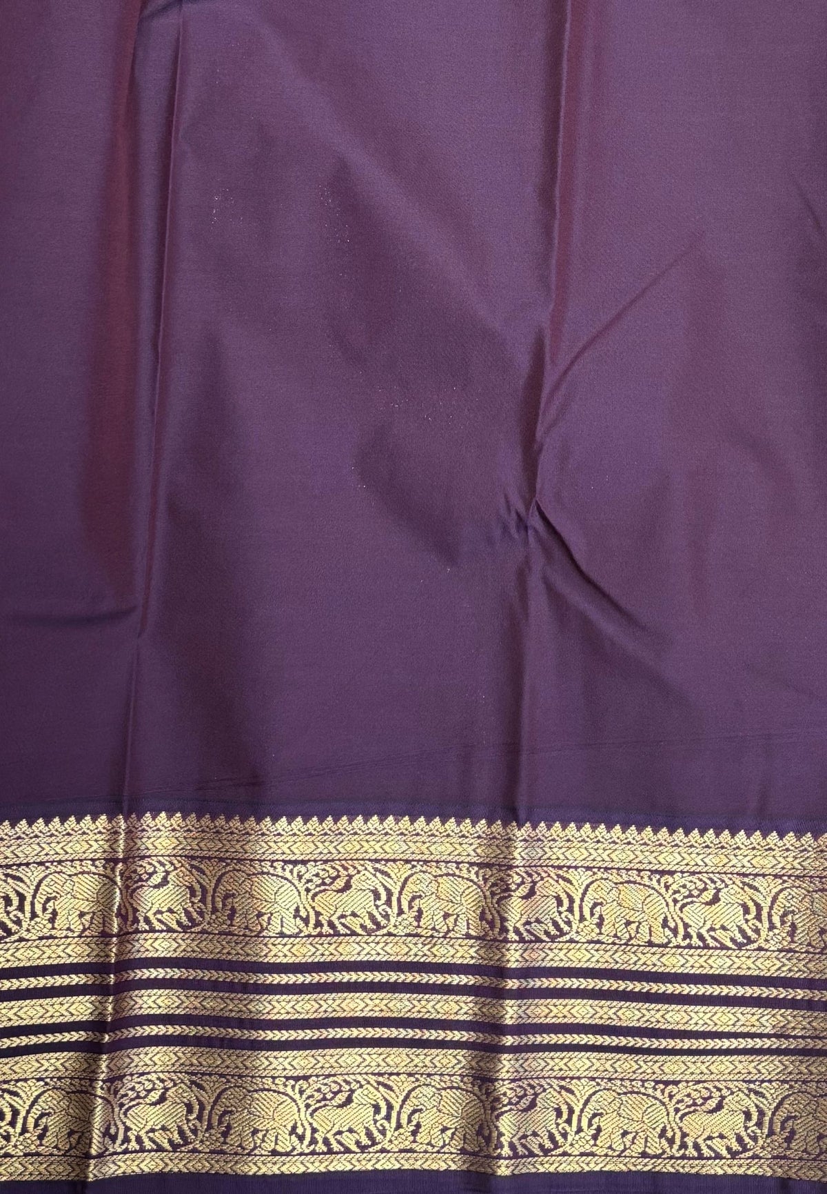 Budget Kanchipuram Saree-Mustard with Contrast Border