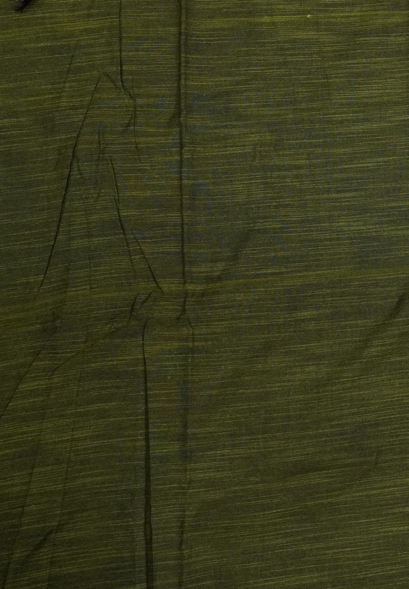 Sambalpuri Cotton Saree-Olive Green