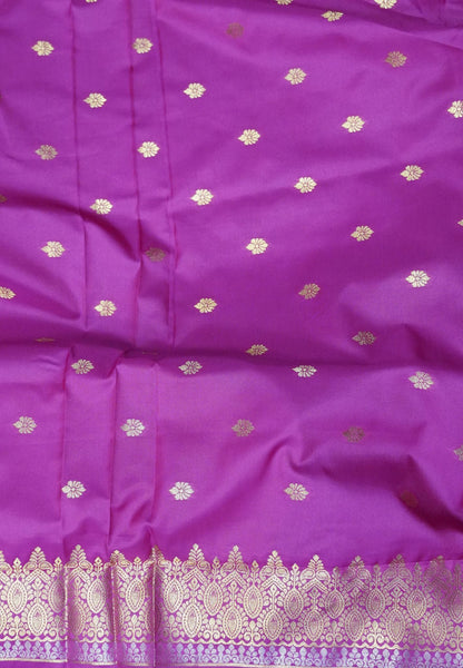 Semi Silk Saree-Purple