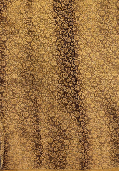 Bamboo Tussar Saree-Sandal In Palum Pazhamum Border