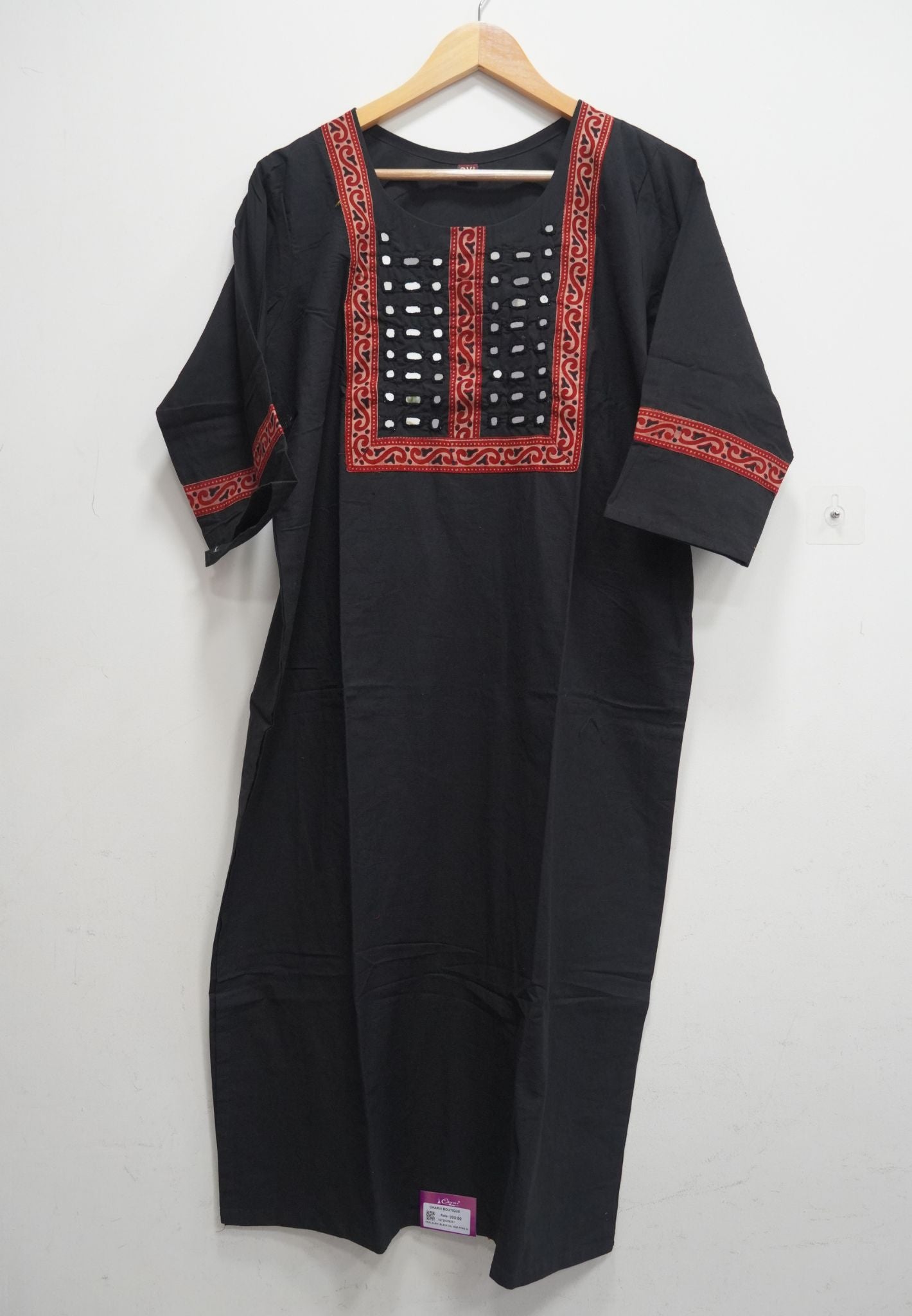 Kurti-Mirror Work