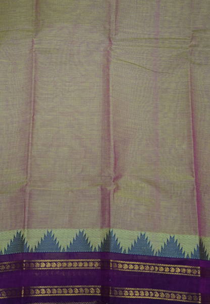Chettinadu Cotton Saree-Light Manthulir Green