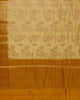 Pure Sandal Banarasi Chinniya Silk and Contrast Mustard Pallu with Small Zari Border thumbnail