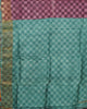 Pure Soft Tussar Floral Print and Self Pallu with Zari Butta Border thumbnail