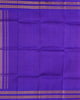 Pure Orange Gadwal Silk and Blue Pallu with Zari Woven Border thumbnail