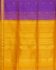 Pure Kalasethra Voilet Annam Butta and Mustard Pallu with Thread Woven Border thumbnail