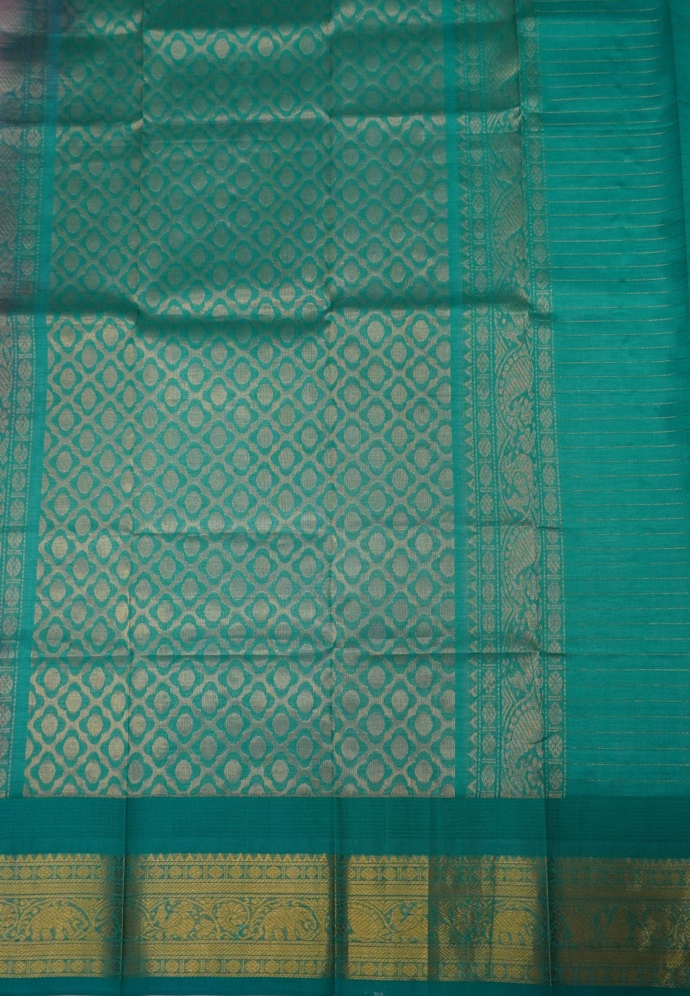 Pure Silk Cotton Saree-Baby Pink in Zari Checks with Contrast Border