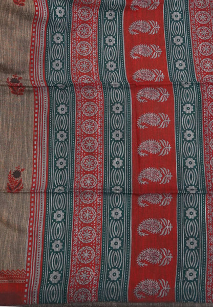 Sambalpuri Cotton Saree-Beige