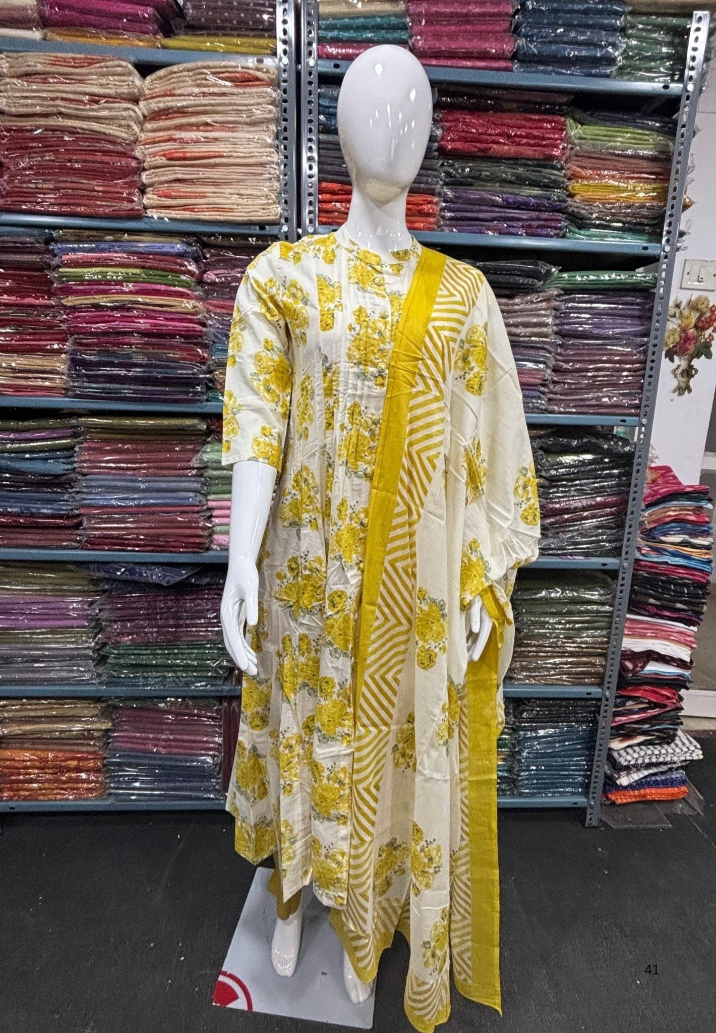 3Pcs Floral Salwar Suit