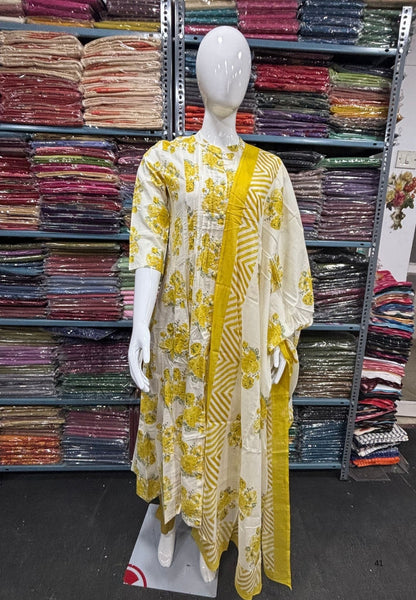3Pcs Floral Salwar Suit