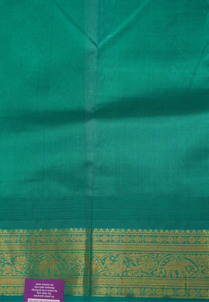 Pure Silk Cotton Saree-Baby Pink in Zari Checks with Contrast Border