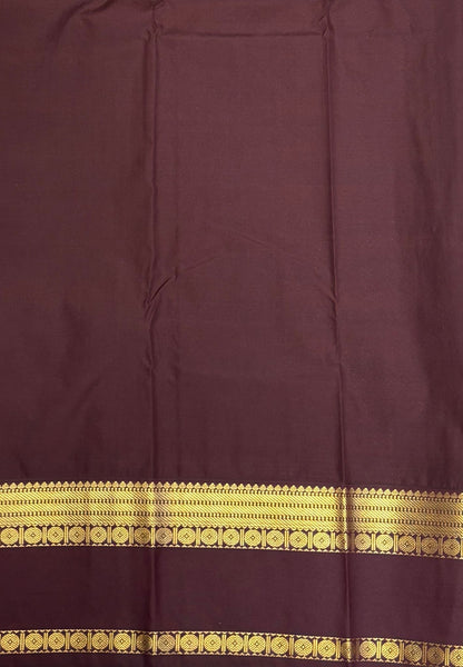 Budget Kanchipuram Saree-Teal Green with Contrast Border