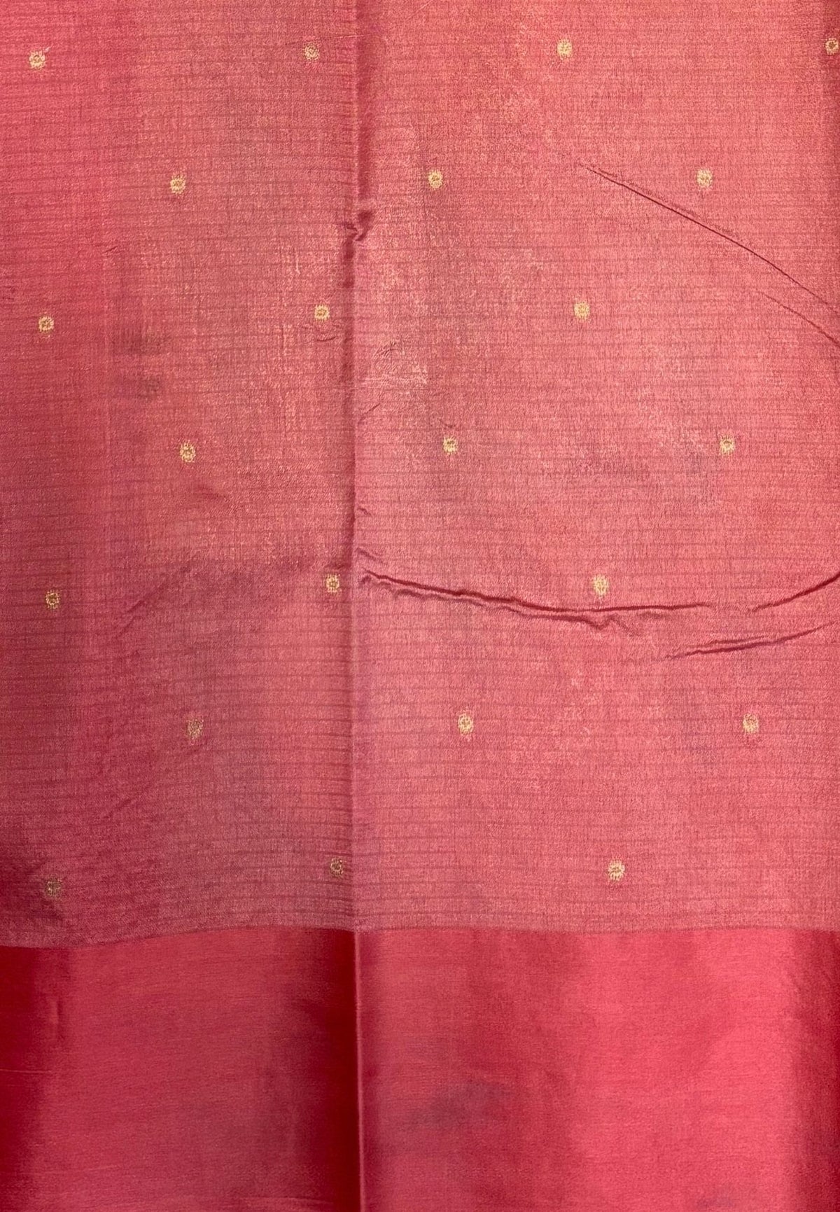 Art Silk Kota Saree-Peach Pink In Geometric Zari Brocade Border