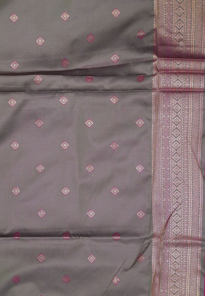 Semi Silk Saree-Rani Pink
