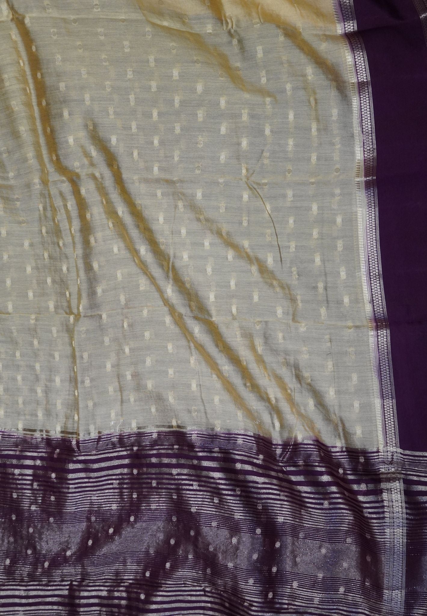 Viscose Saree – Sandal with Rich Contrast Border