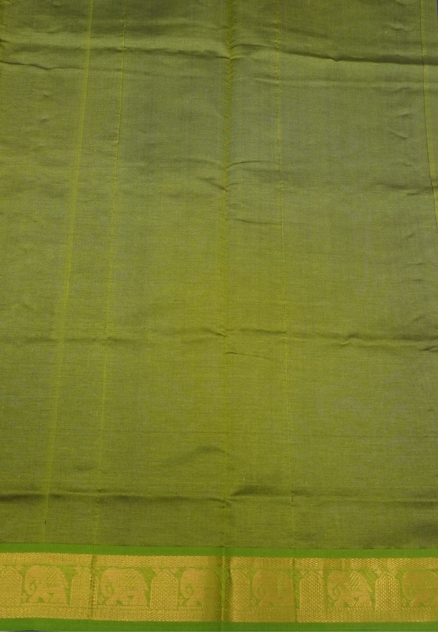 Pure Silk Cotton Saree-Purple-Light Green Zari Emboss With Contrast Border