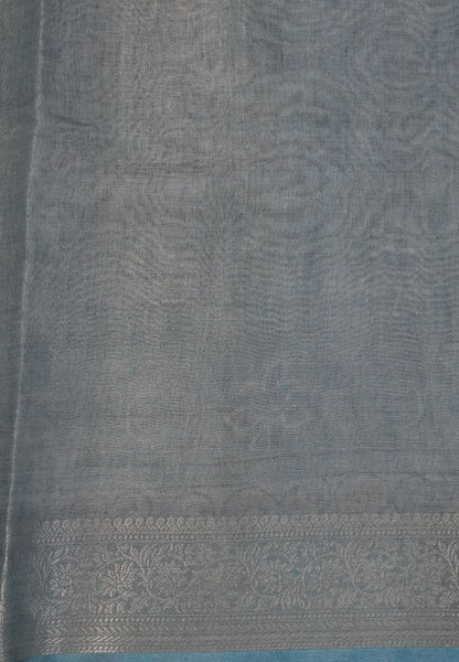 Tissue Kota Saree-Blue