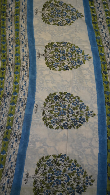 Mul Mul Cotton Saree Floral