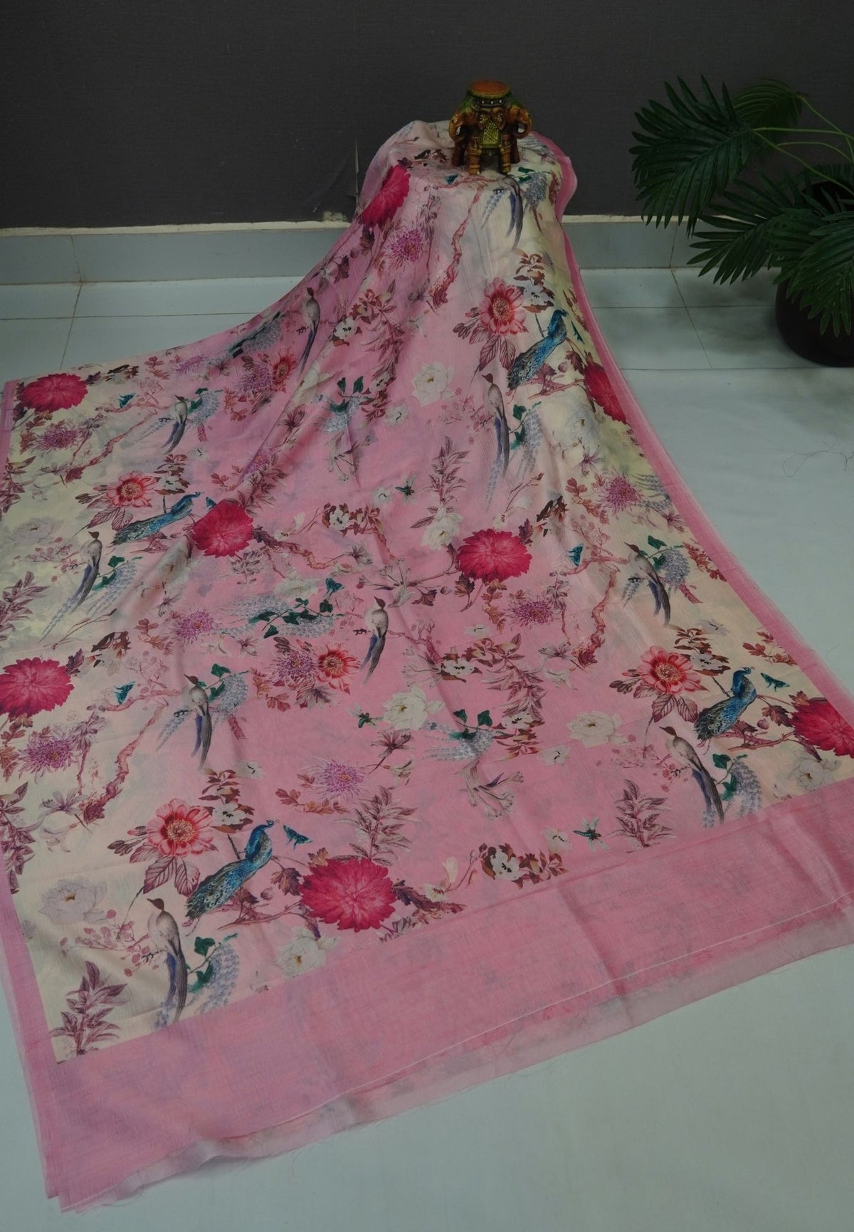Premium Silk Saree-Baby pink