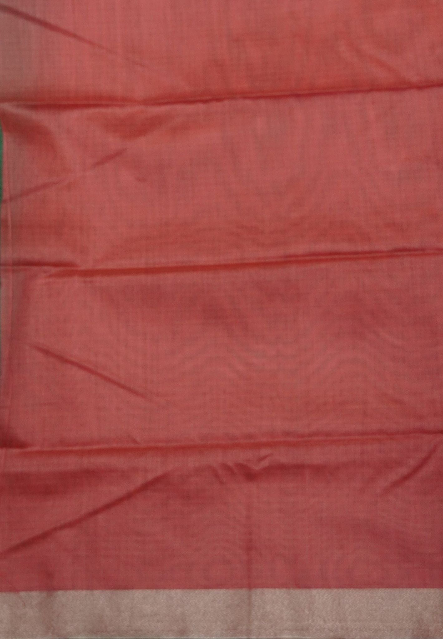 Cora Linen Saree-Green with Kalasthri Print