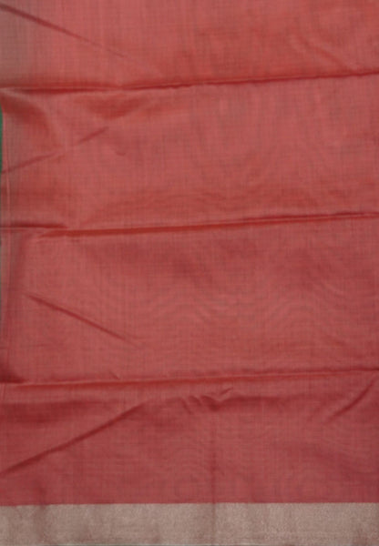 Cora Linen Saree-Green with Kalasthri Print