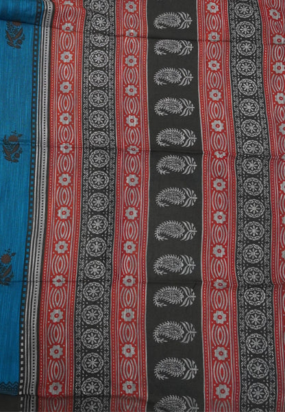 Sambalpuri Cotton Saree-Blue