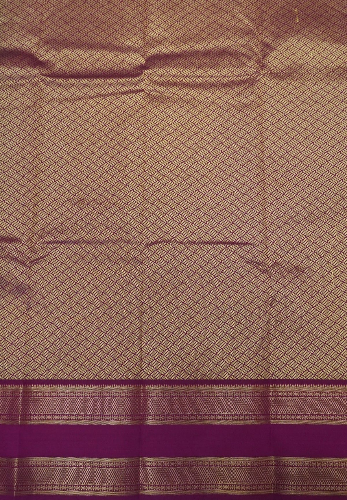 Budget Kanchipuram Saree-Pinkish Mauve with Retapet Border