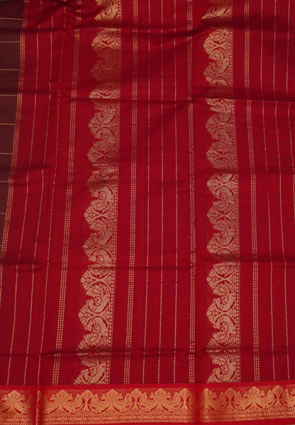 Silk Cotton Saree – Manthulir Green with Contrast Annapakshi Border