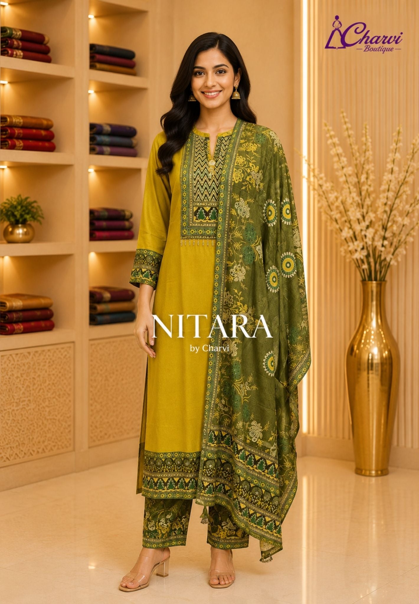 Ethnic Charm 3Pcs Salwar Suit