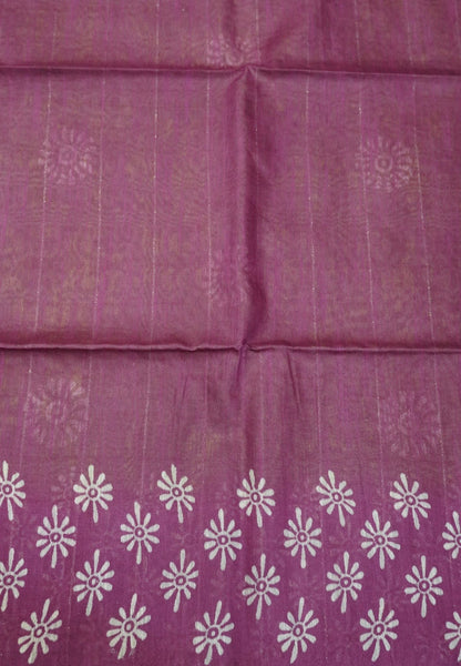 Bhagalpur Cotton Saree-Olive Green