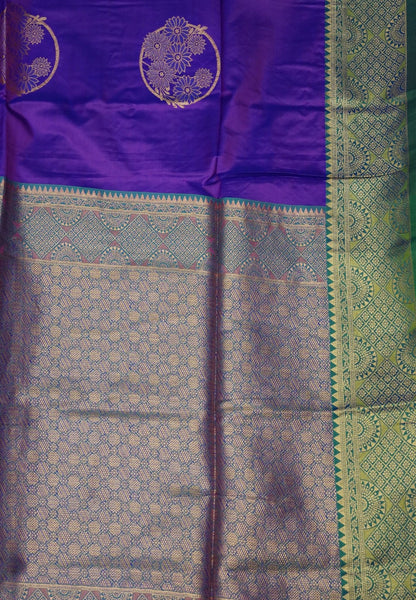 Semi Silk Saree-Purple
