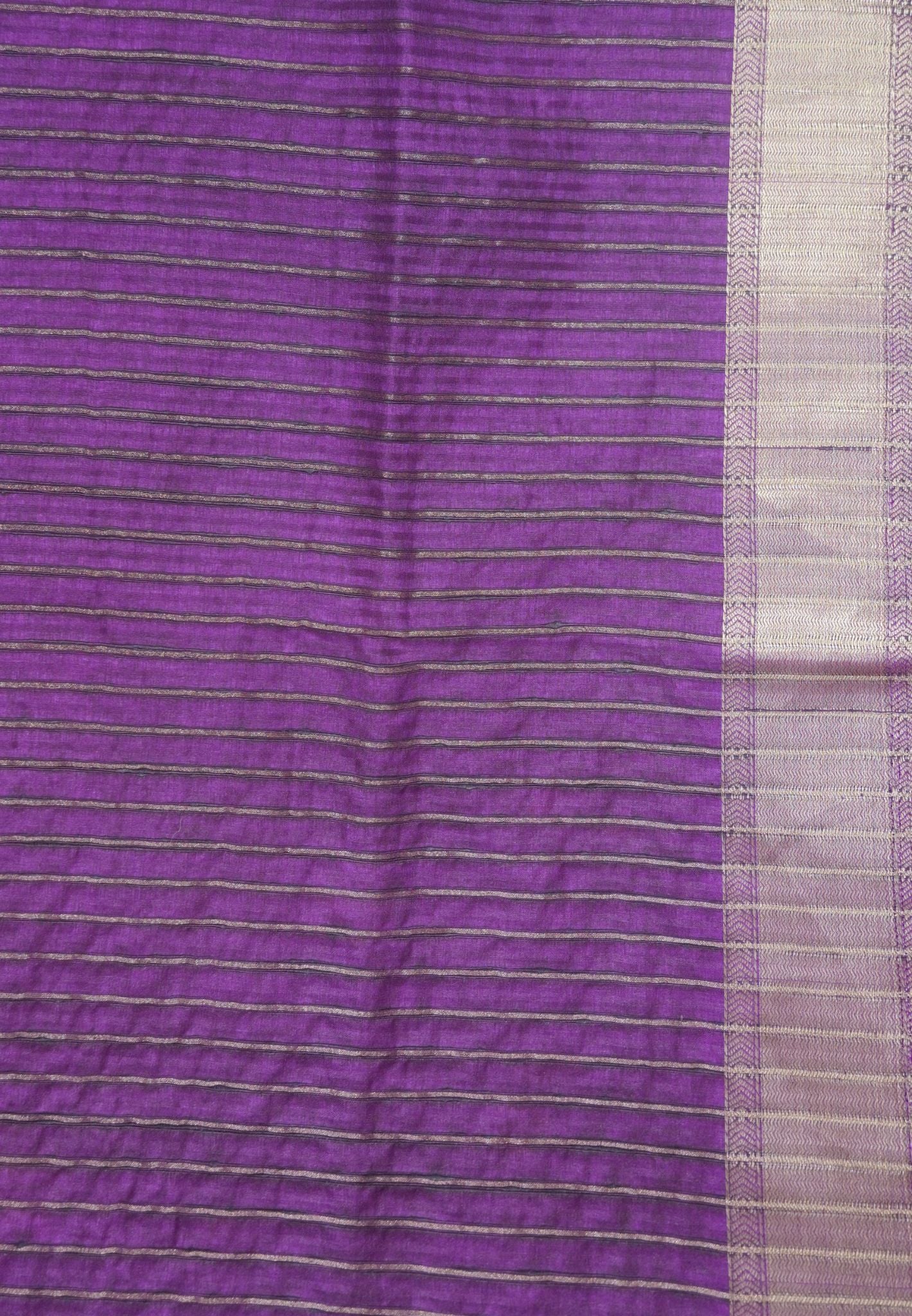 Soft Tussar Saree-Wine with Floral Embroidery Work