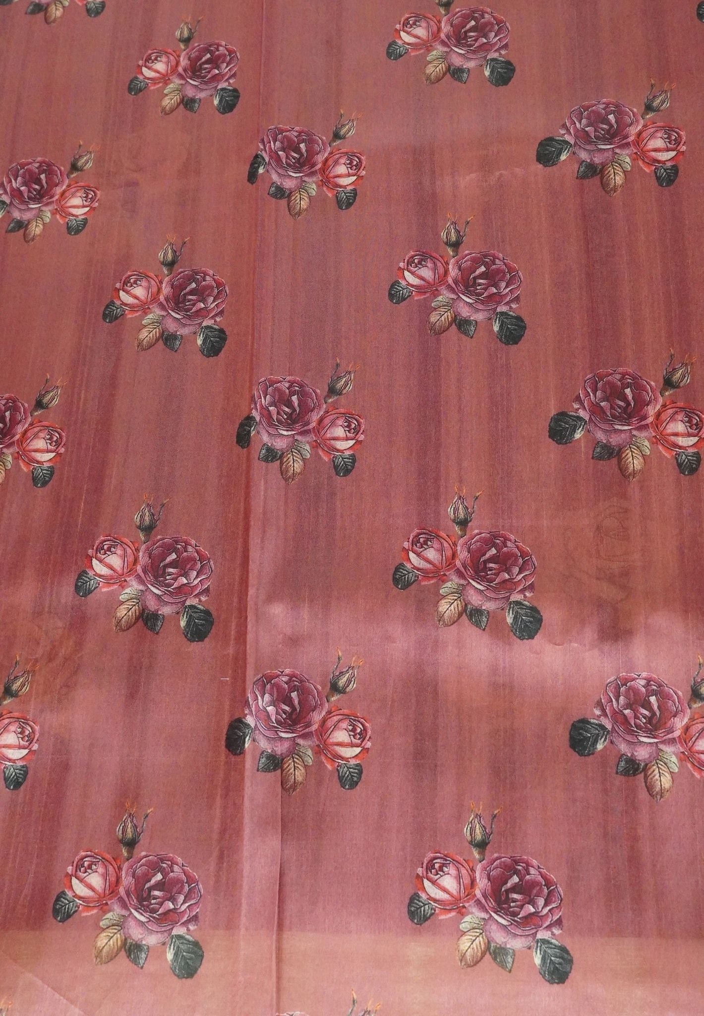 Tussar Saree-Dark Brown