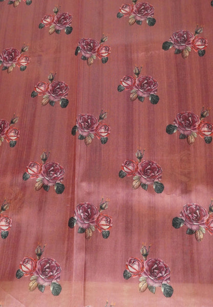 Tussar Saree-Dark Brown