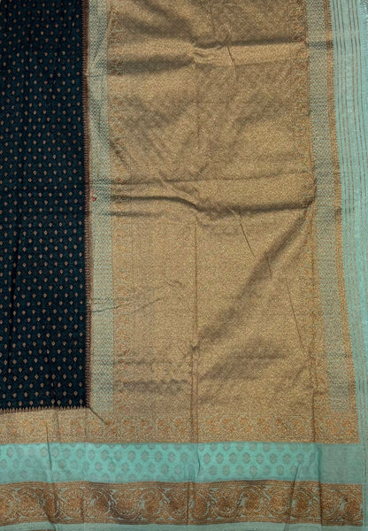 Banarasi Georgette Saree-Tone of Green with Retapet Border