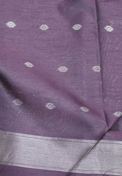 Semi Raw Silk Saree -Arakku in Kolam Pattern