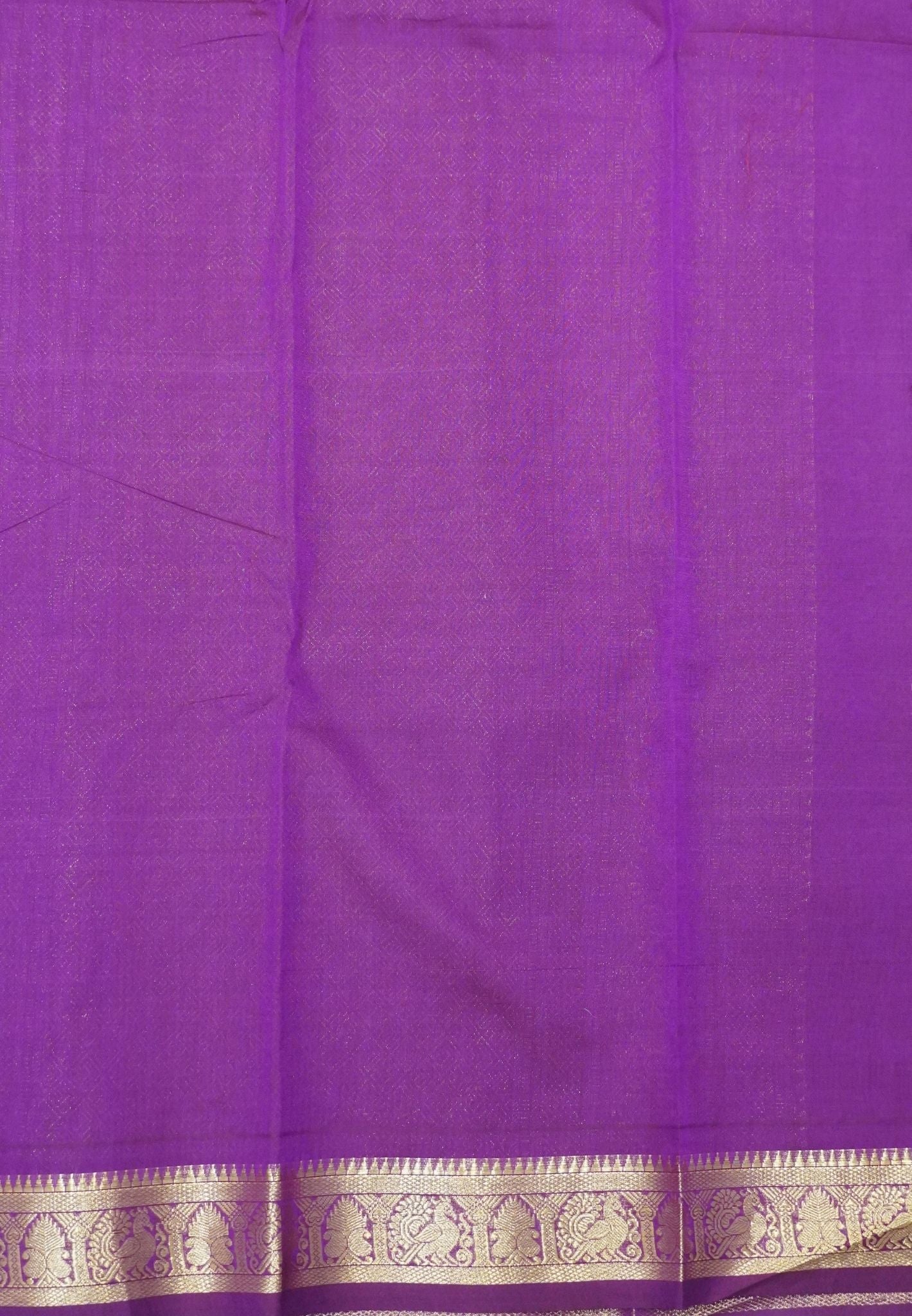Chettinadu Cotton Saree-Wine with Zari Checks