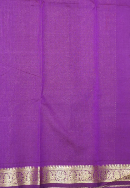 Chettinadu Cotton Saree-Wine with Zari Checks