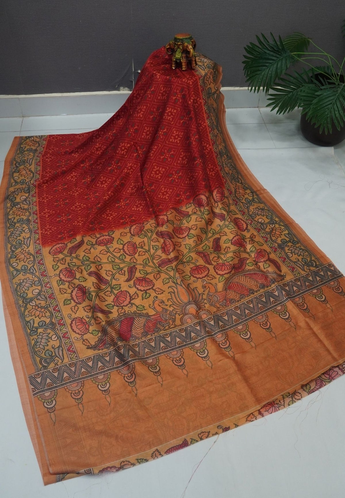 Premium Silk Saree-Red
