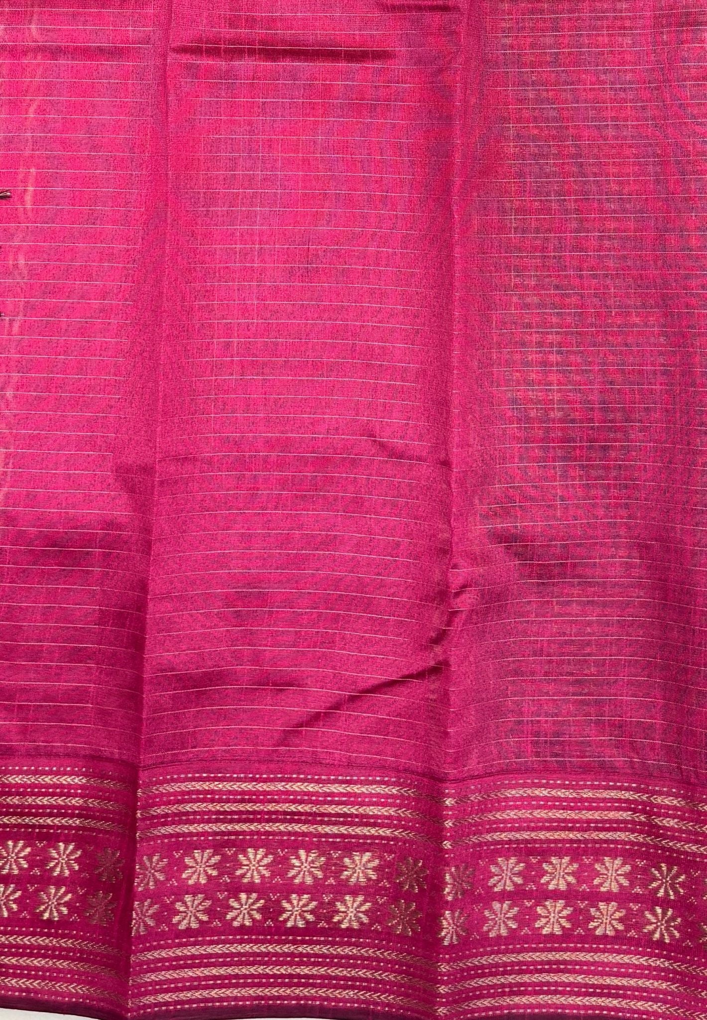 Raw Silk Saree-Violet in 1000 Butta with Contrast Zari Border