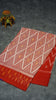 Pochampally Cotton double Ikkat Saree Light Red thumbnail