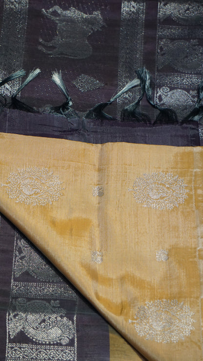 Vazhai Naaru Pattu Saree Vairaoosi Sandal to Wine