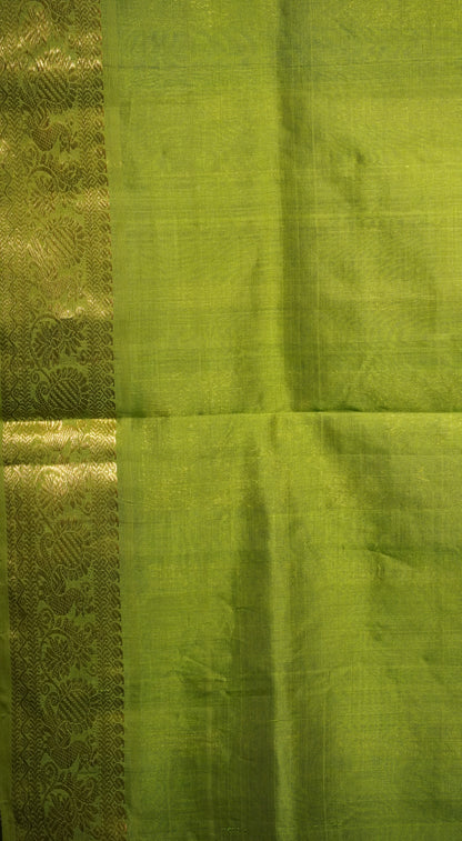 Silk Cotton Saree Checks Green