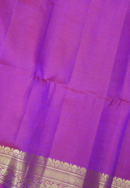 Pure Soft Silk Saree – Rani Pink with Floral Brocade Border